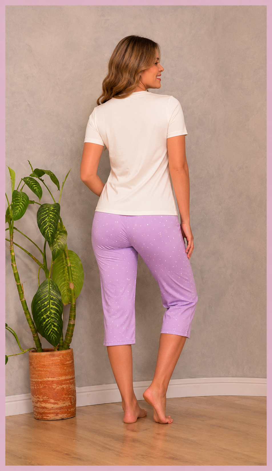 Pijama Capri puntos y camisa YOU CAN Luxury2274