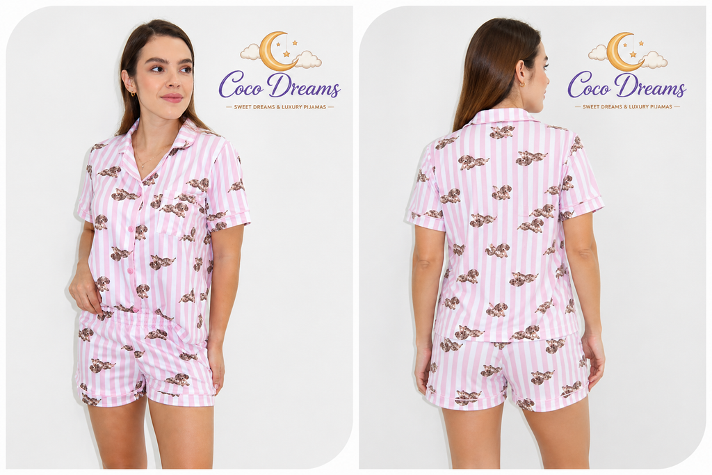 Pijama Short y camisa perrito Salchicha