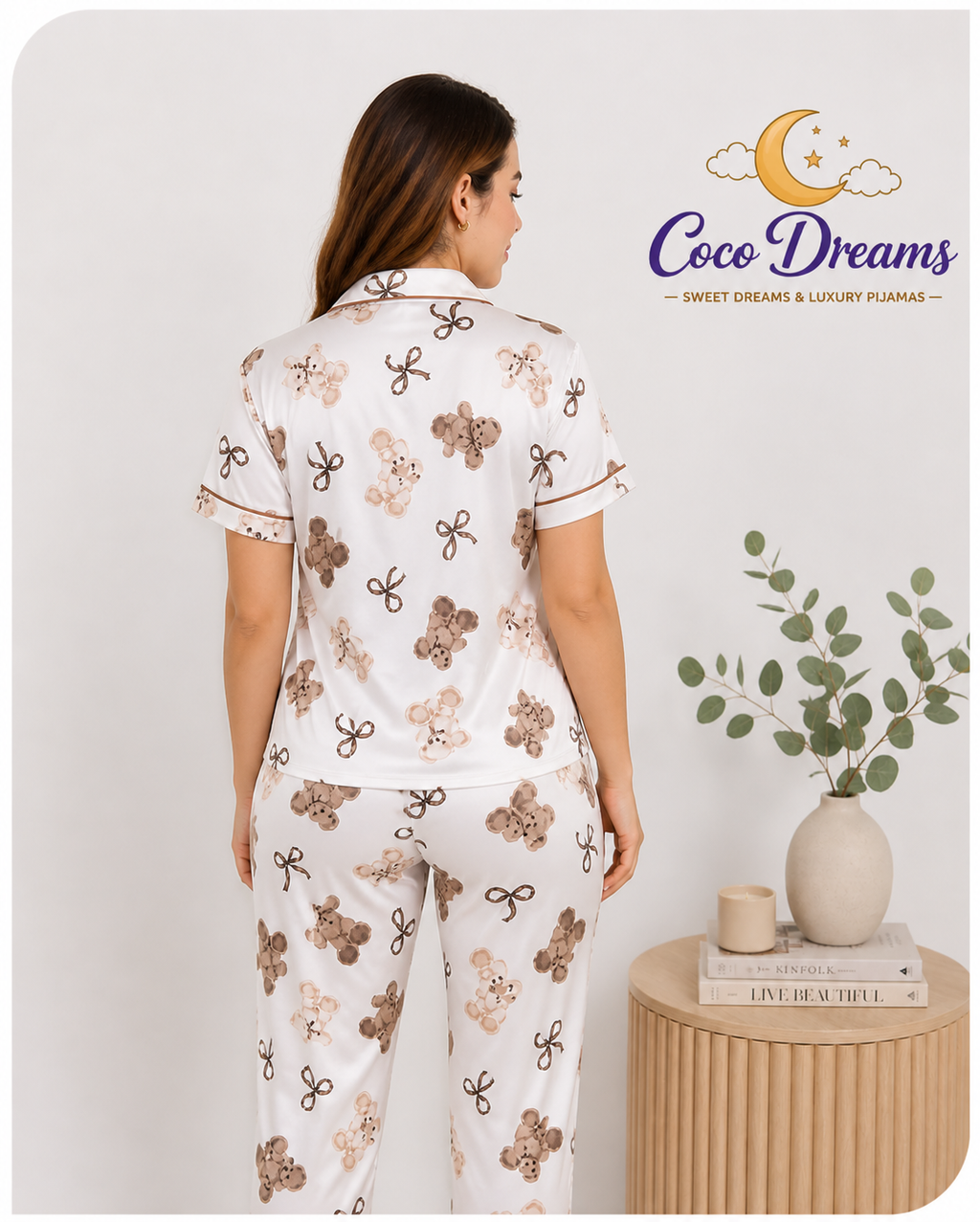 Pijama Pantalon y camisa osito Mocca
