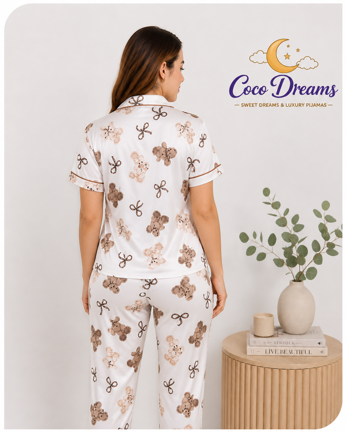 Pijama Pantalon y camisa osito Mocca