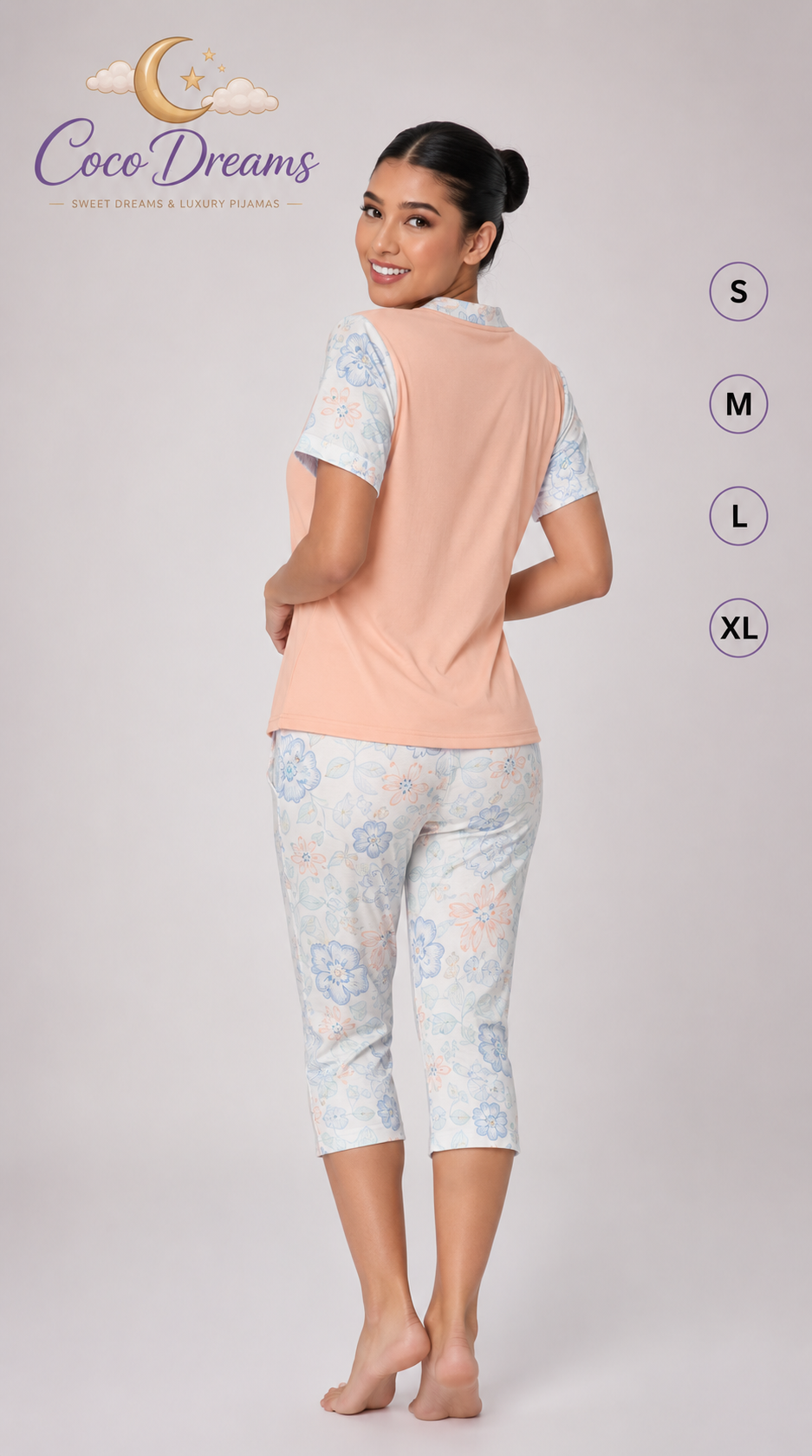 Pijama Capri y camisa Luxury170