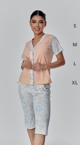 Pijama Capri y camisa Luxury170