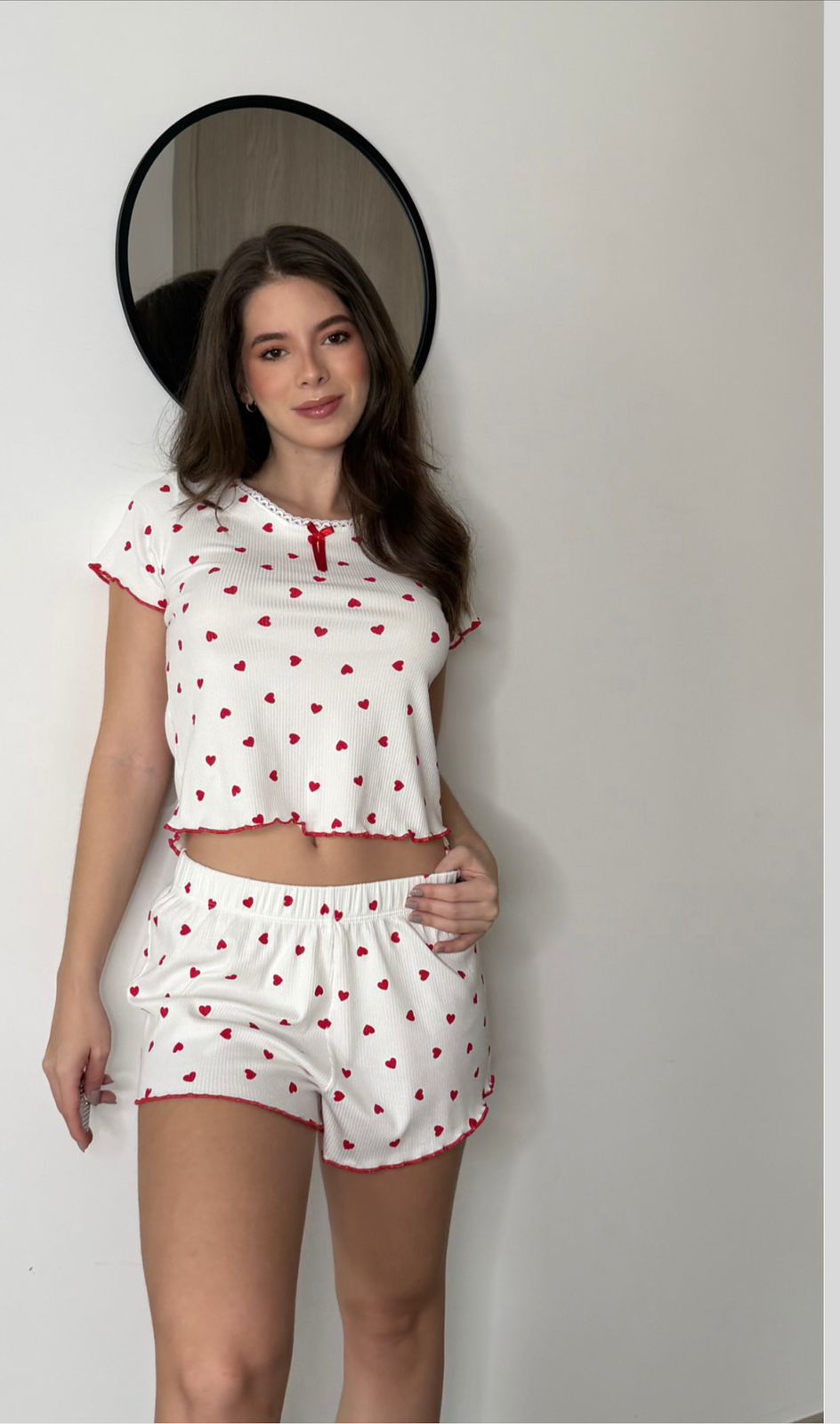 Pijama short y camisa Luxury139