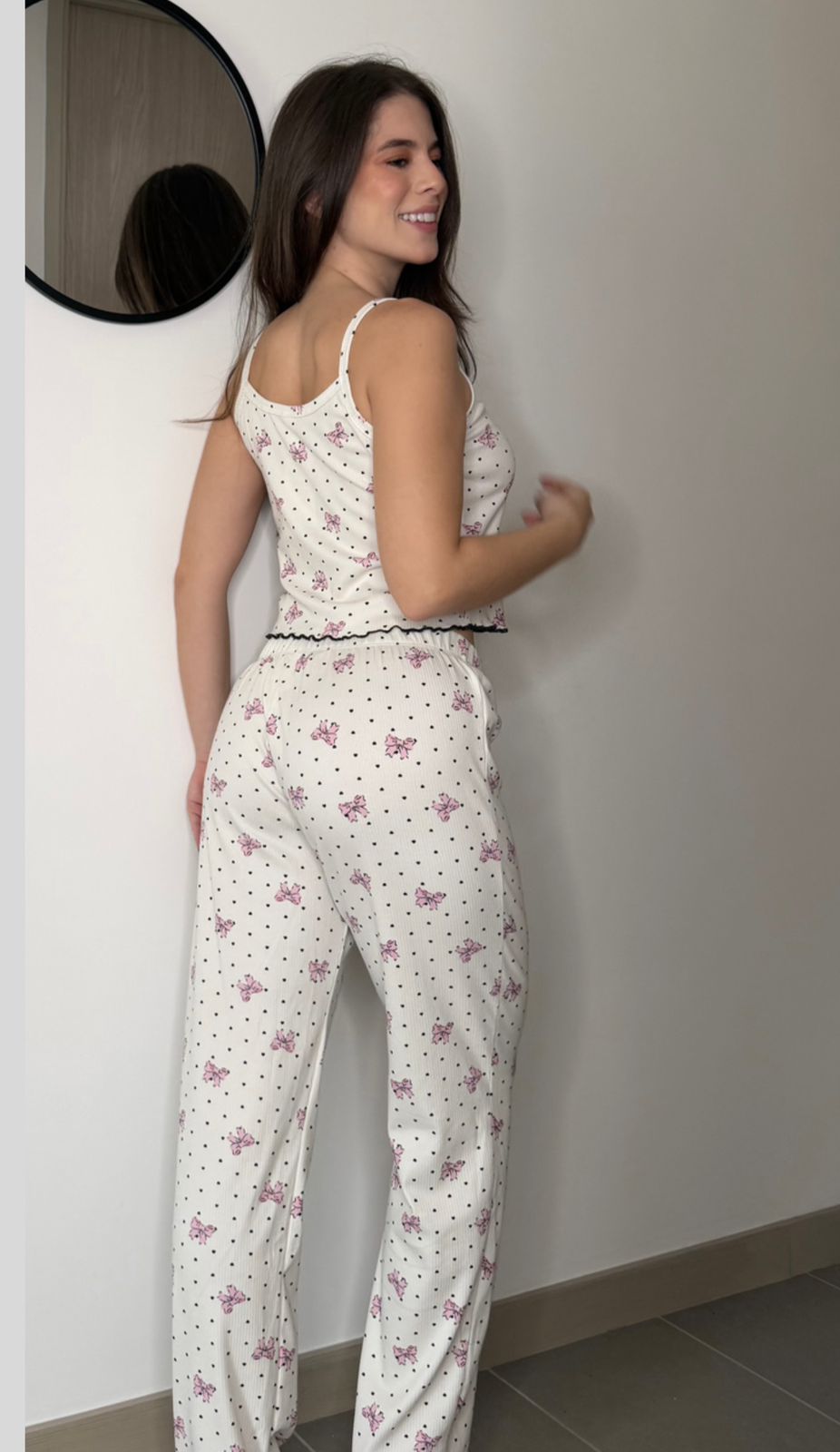 Pijama pantalón y blusa tiras RIB Luxury5313