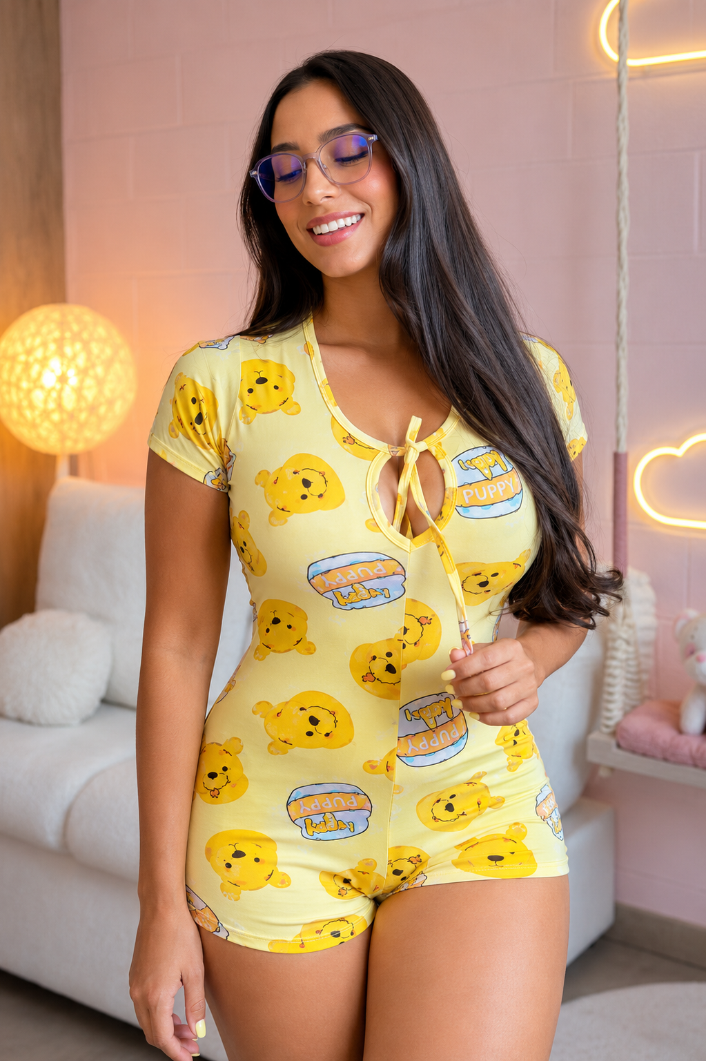 Pijama enterizo estampado LunaE88